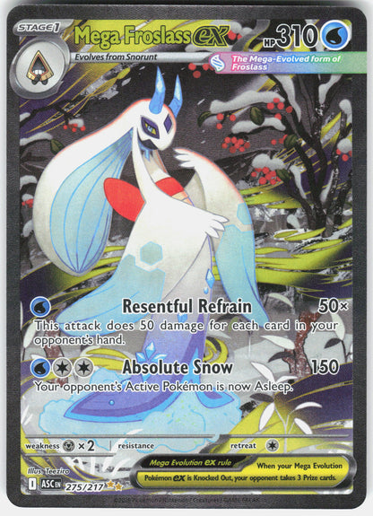 ME: Ascended Heroes #275/217 Mega Froslass ex