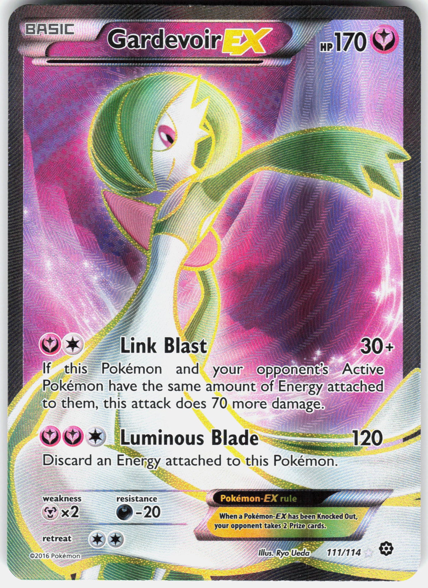 XY - Steam Siege #111/114 Gardevoir EX (Full Art)