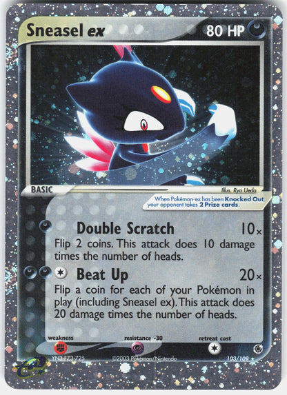 Ruby and Sapphire #103/109 Sneasel ex