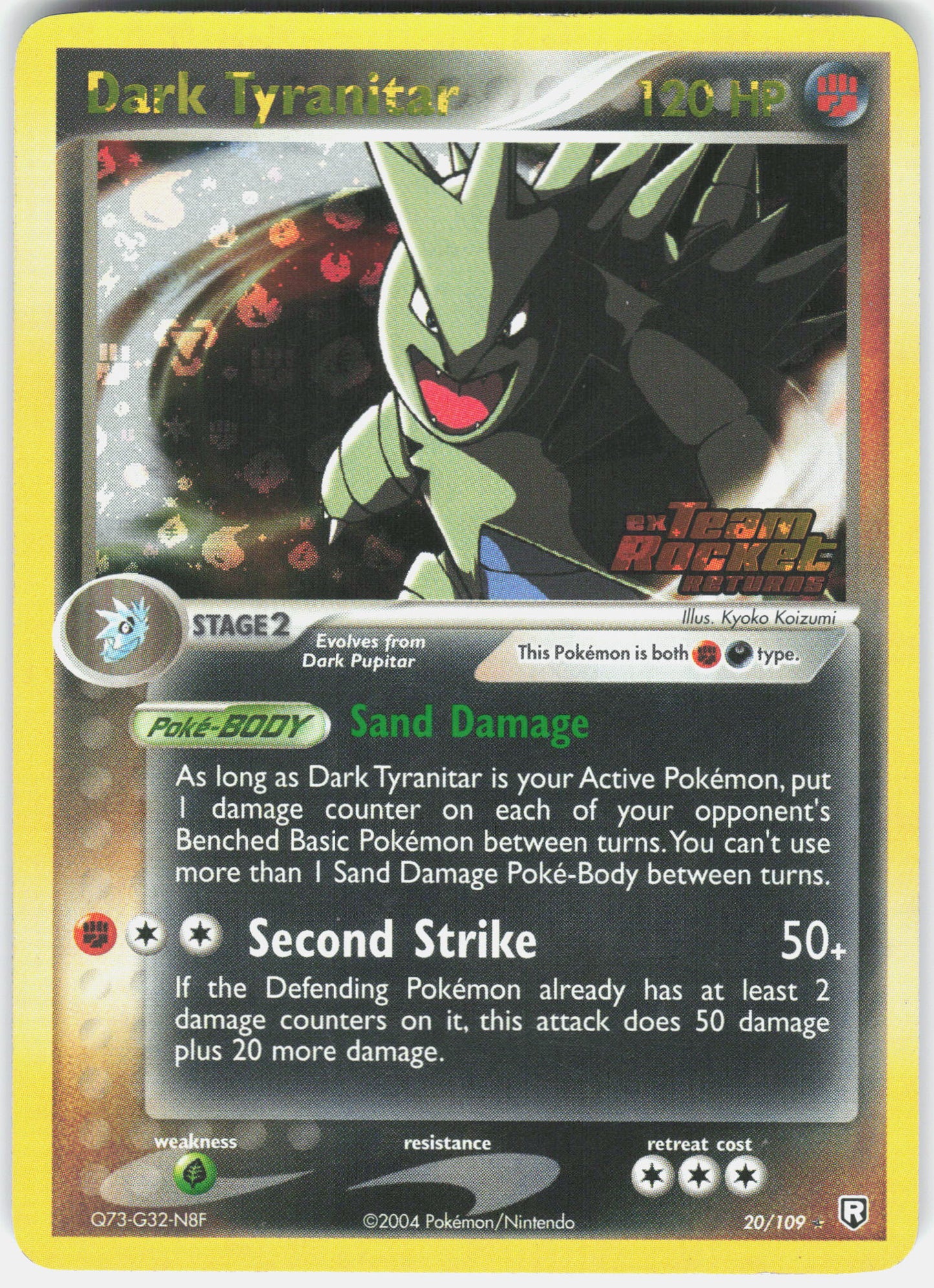 Team Rocket Returns #20/109 Dark Tyranitar