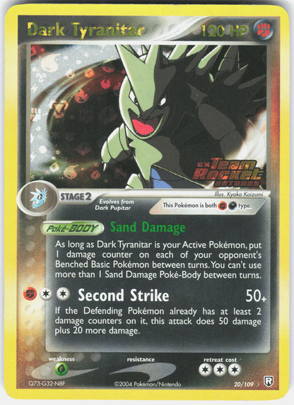 Team Rocket Returns #20/109 Dark Tyranitar