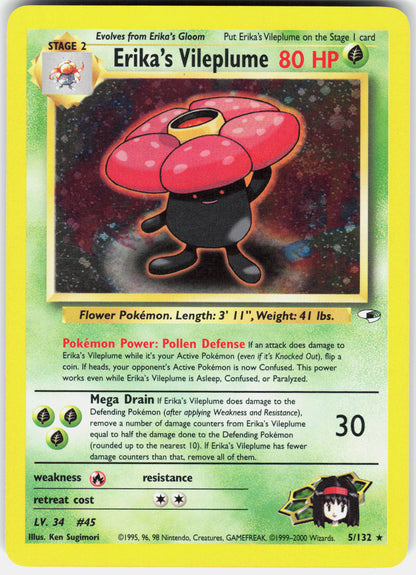 Gym Heroes #005/132 Erika's Vileplume