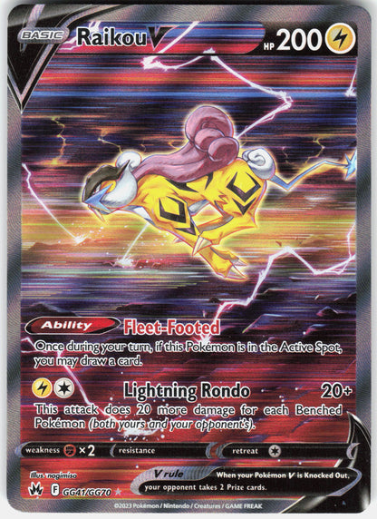 SWSH: Crown Zenith: Galarian Gallery #GG41/GG70 Raikou V