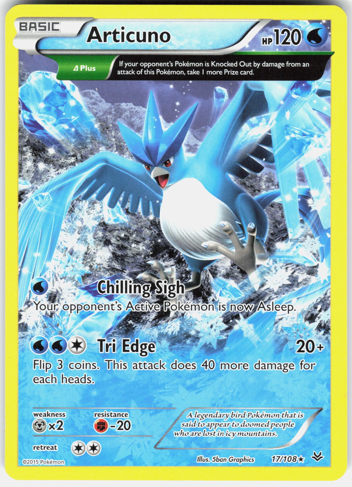XY - Roaring Skies #17/108 Articuno (17 Delta)