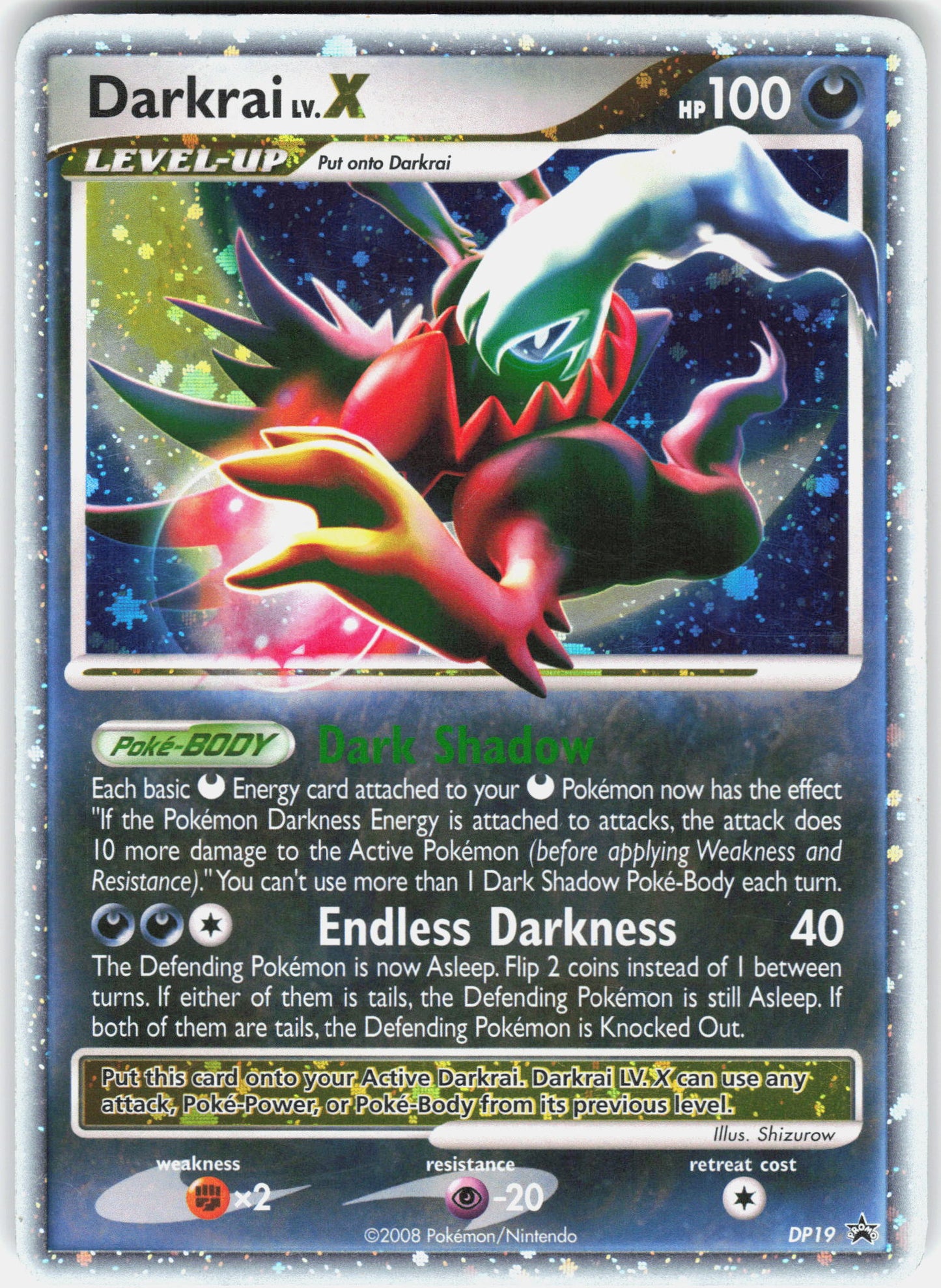 Diamond and Pearl Promos #DP19 Darkrai LV.X