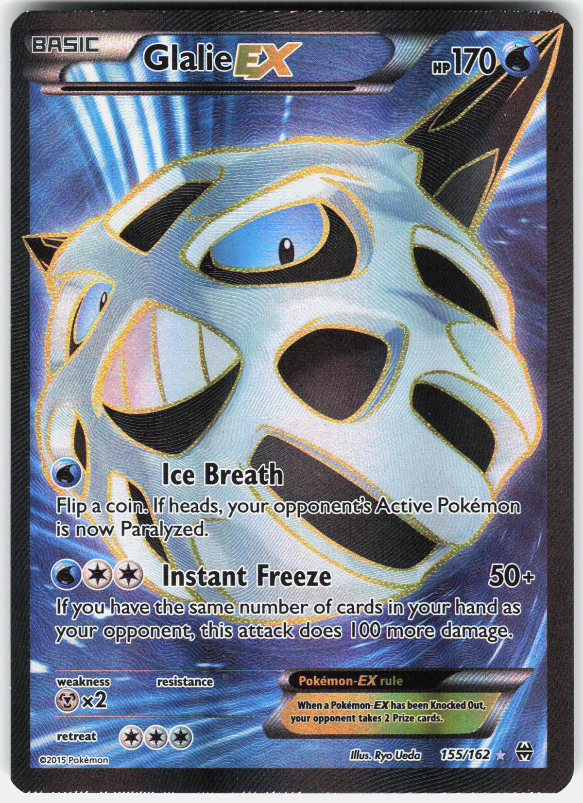 XY - BREAKthrough #155/162 Glalie EX (Full Art)