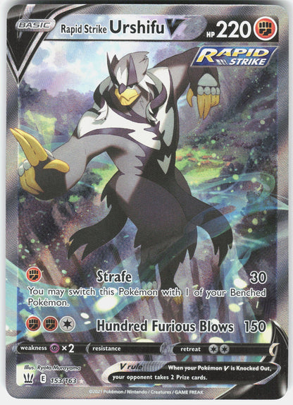 SWSH05: Battle Styles #153/163 Rapid Strike Urshifu V (Alternate Full Art)