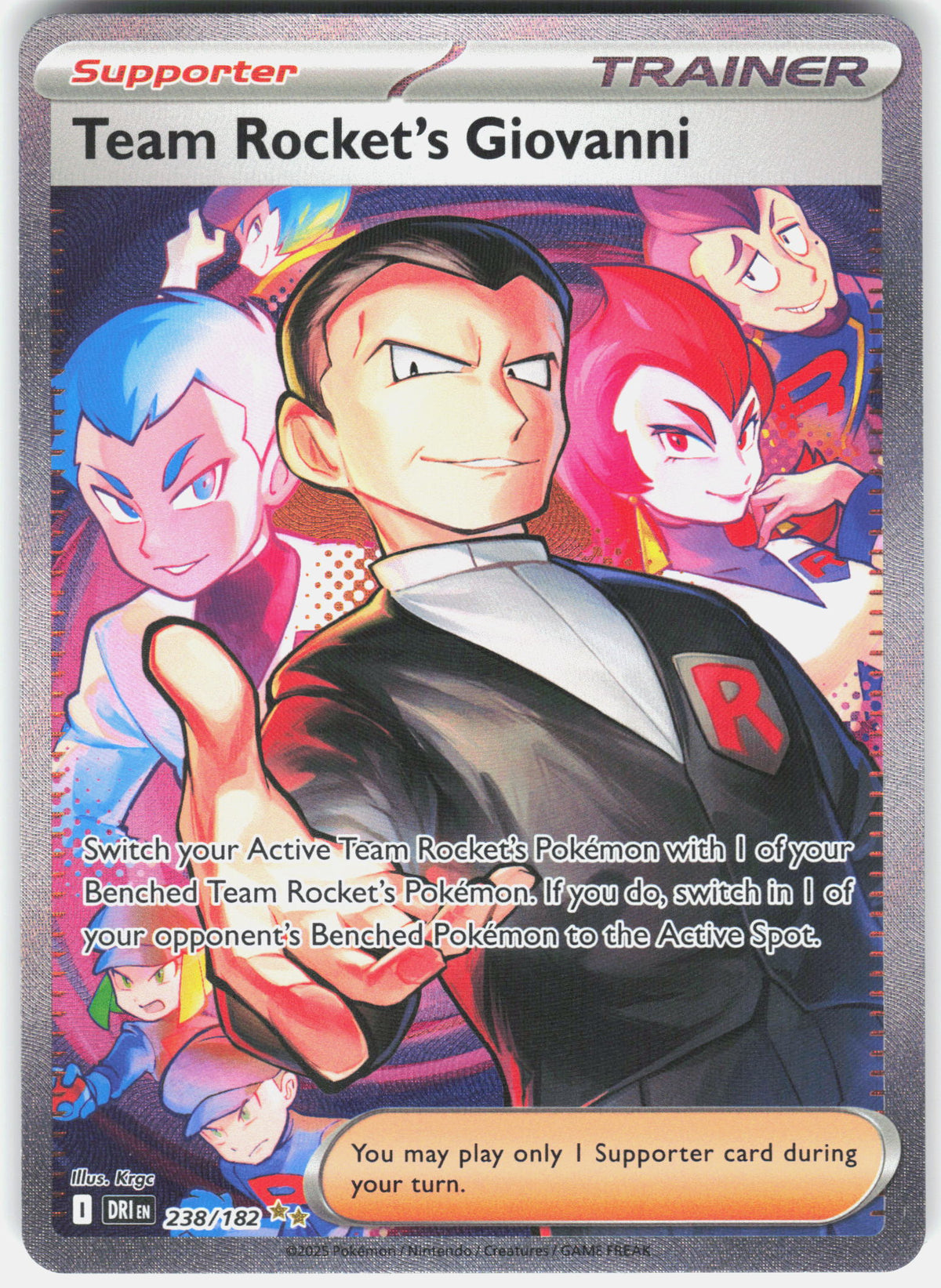 SV10: Destined Rivals #238/182 Team Rocket's Giovanni