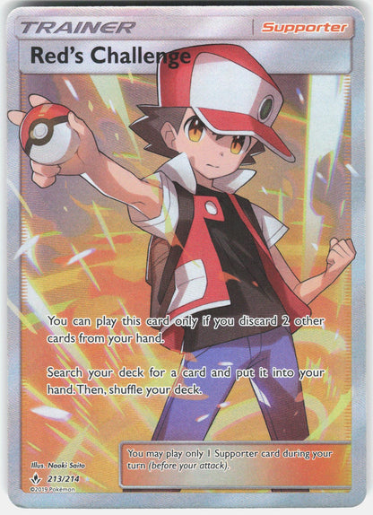 SM - Unbroken Bonds #213/214 Red's Challenge (Full Art)