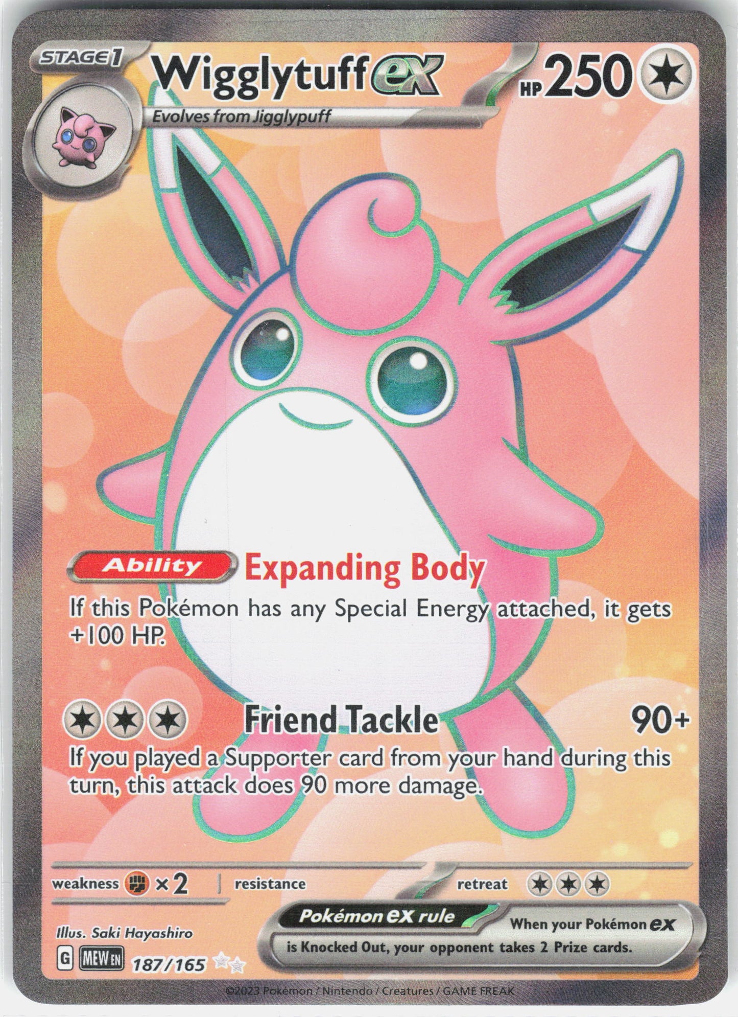 SV: Scarlet & Violet 151 #187/165 Wigglytuff ex
