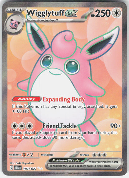 SV: Scarlet & Violet 151 #187/165 Wigglytuff ex