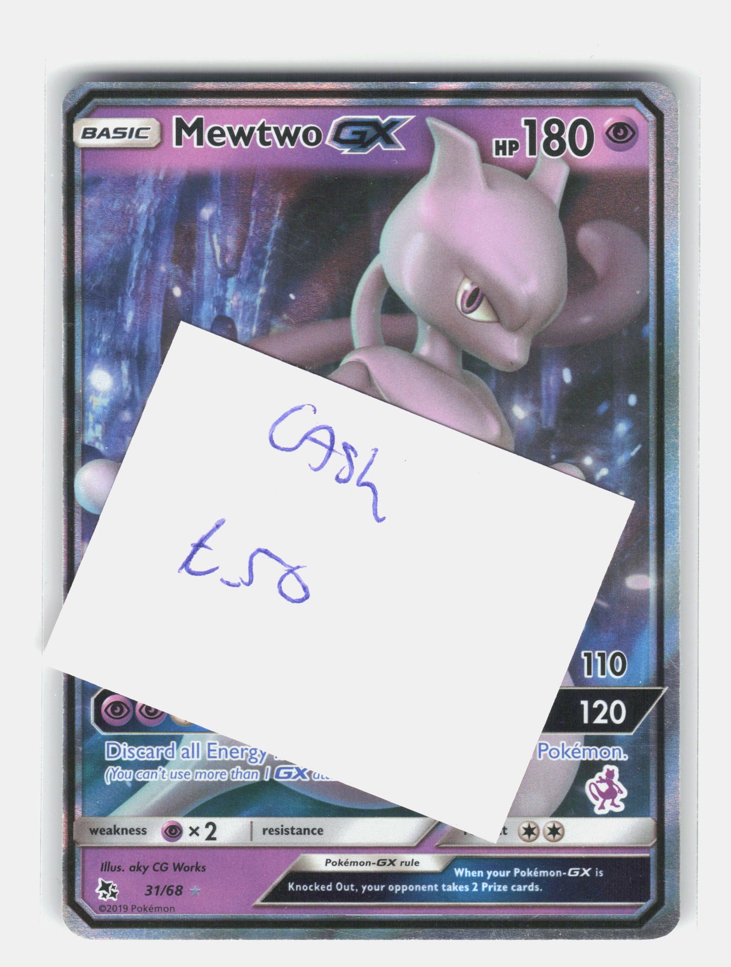 Hidden Fates #31/68 Mewtwo GX