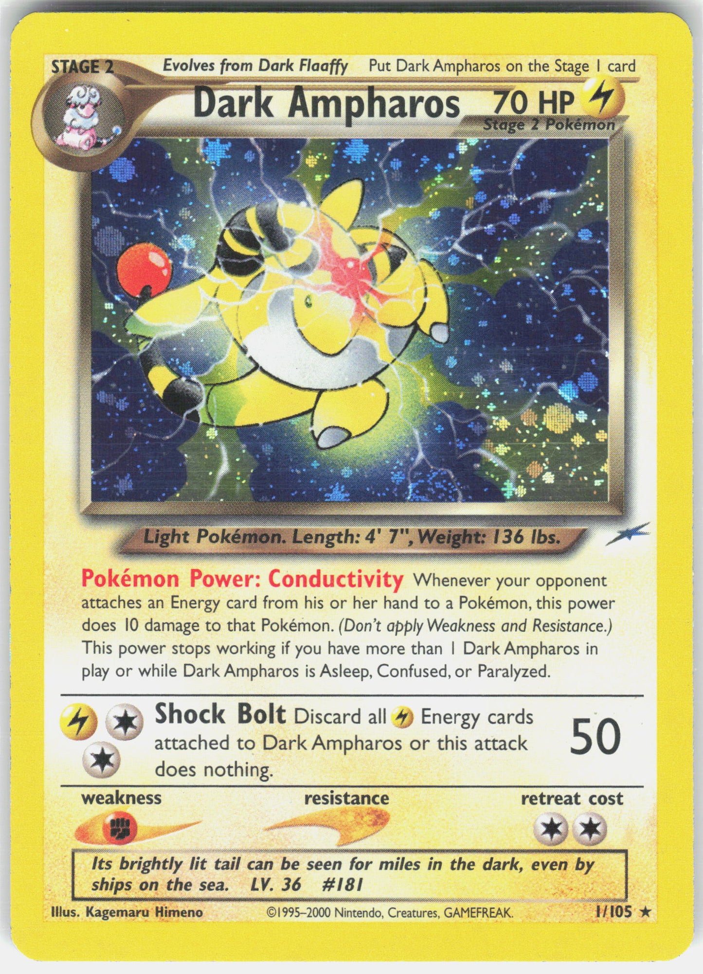 Neo Destiny #001/105 Dark Ampharos