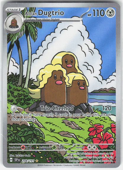 SV08: Surging Sparks #208/191 Alolan Dugtrio
