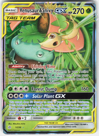 SM - Cosmic Eclipse #1/236 Venusaur & Snivy GX