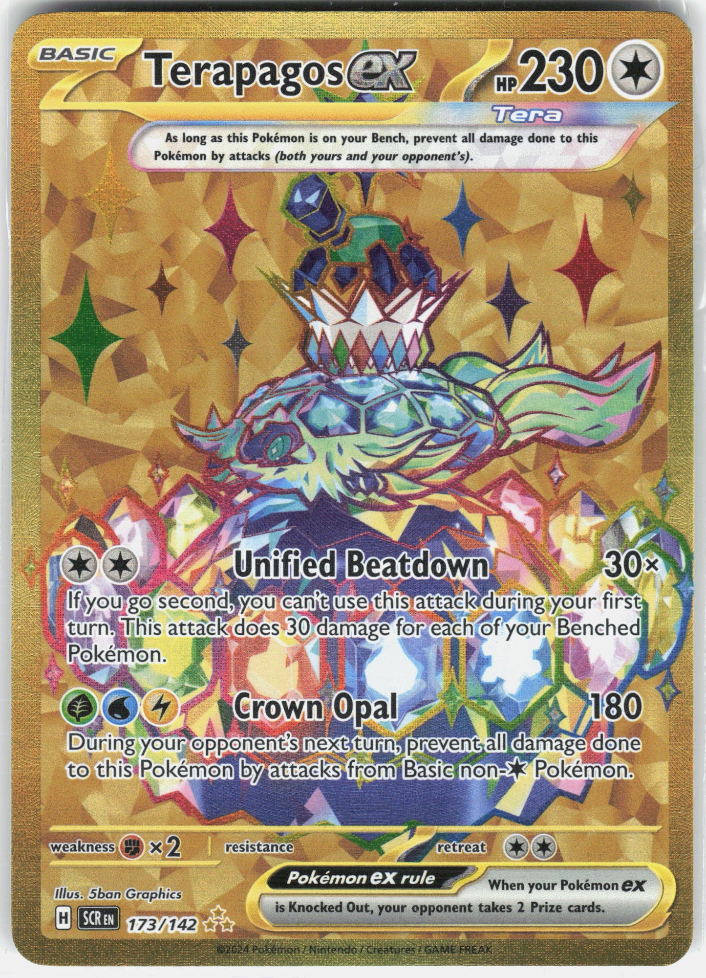 SV07: Stellar Crown #173/142 Terapagos ex
