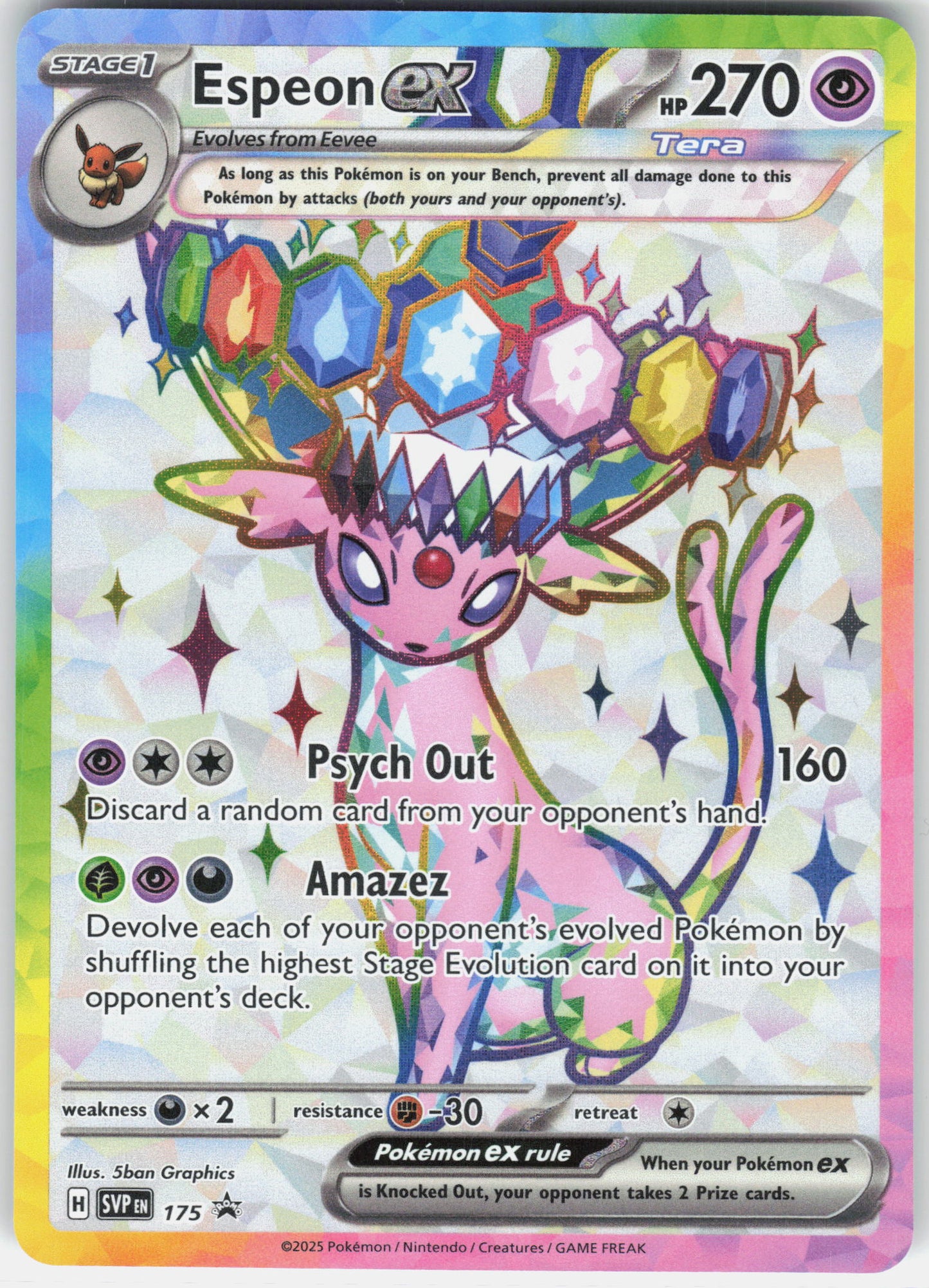 SV: Scarlet & Violet Promo Cards #SVP 175 Espeon ex