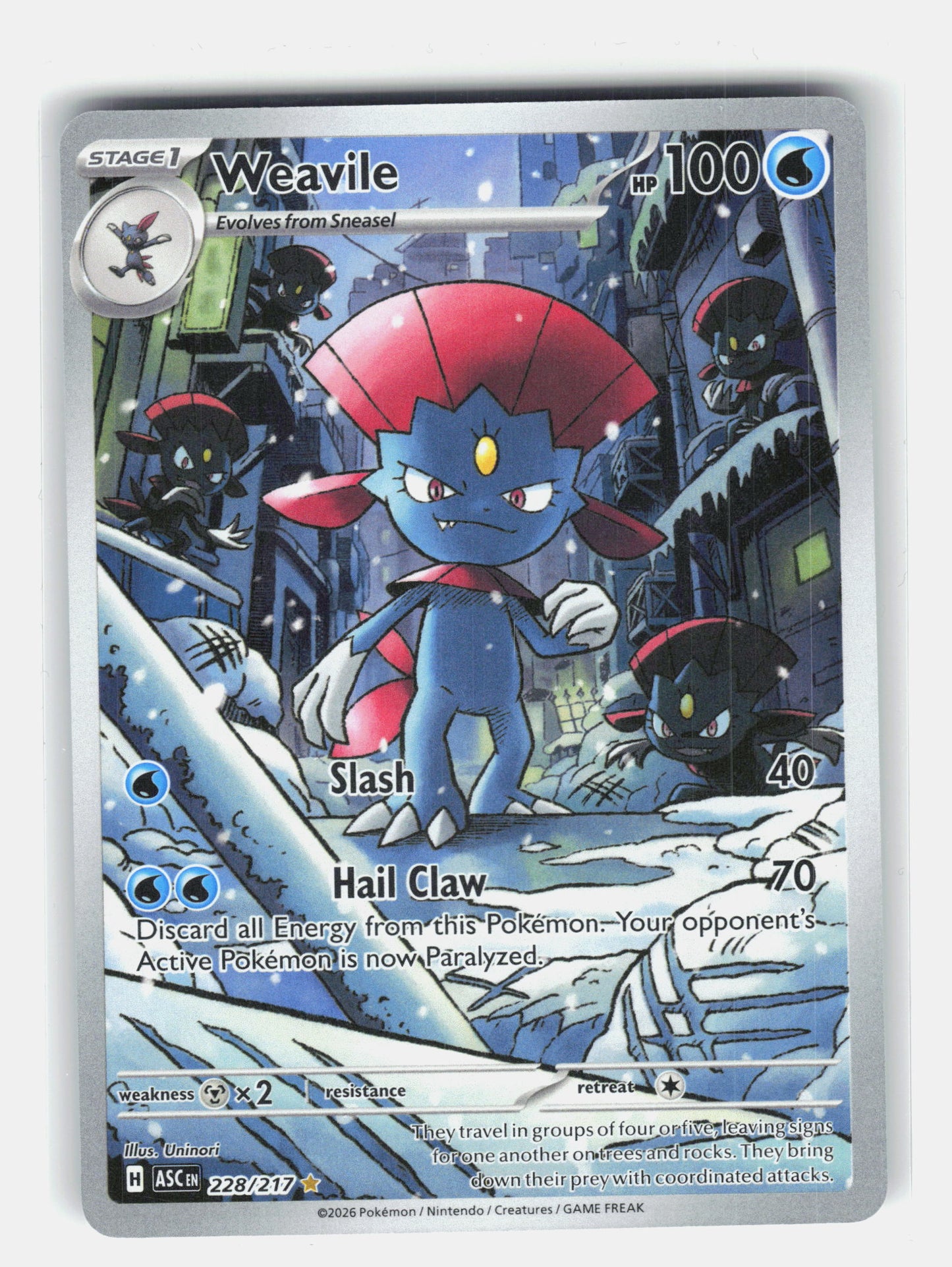 ME: Ascended Heroes #228/217 Weavile
