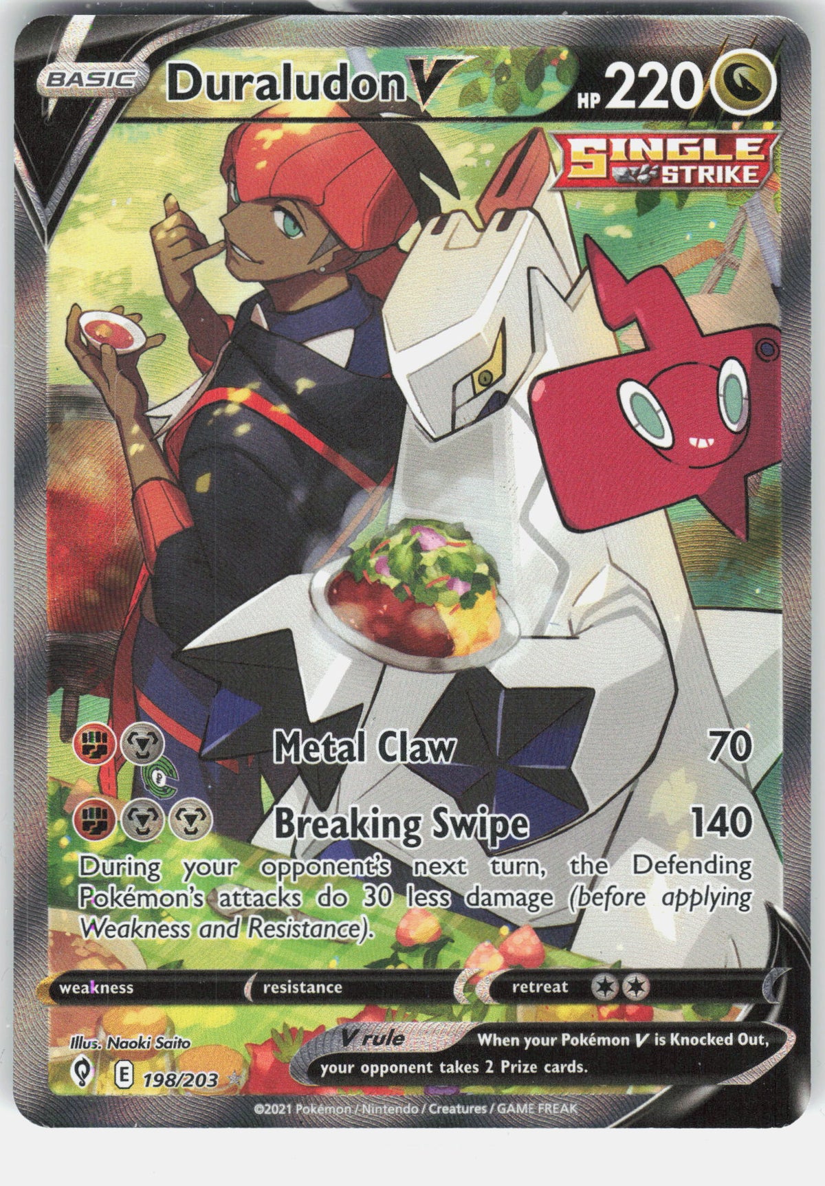 SWSH07: Evolving Skies #198/203 Duraludon V (Alternate Full Art)