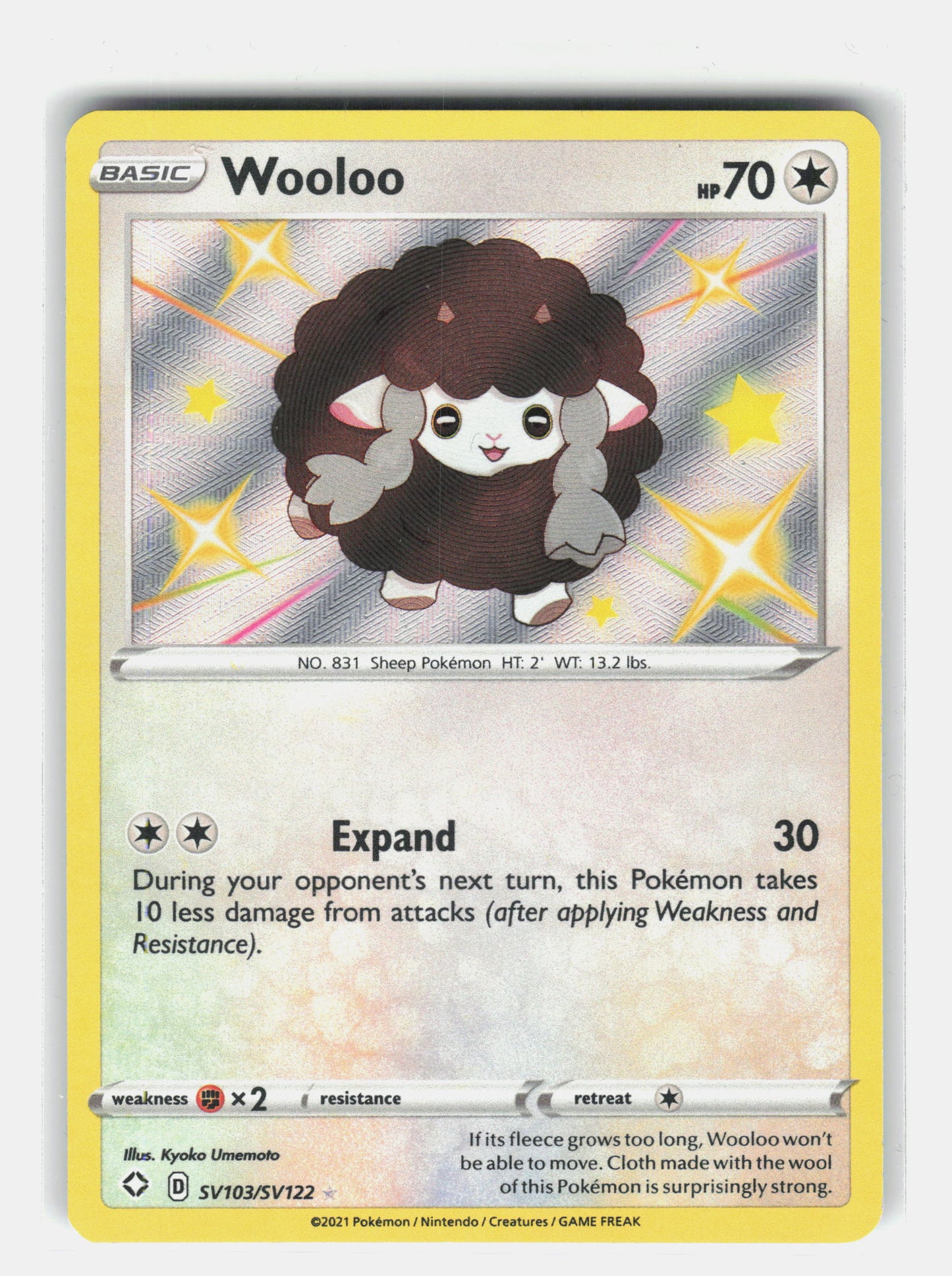 Shining Fates: Shiny Vault #SV103/SV122 Wooloo