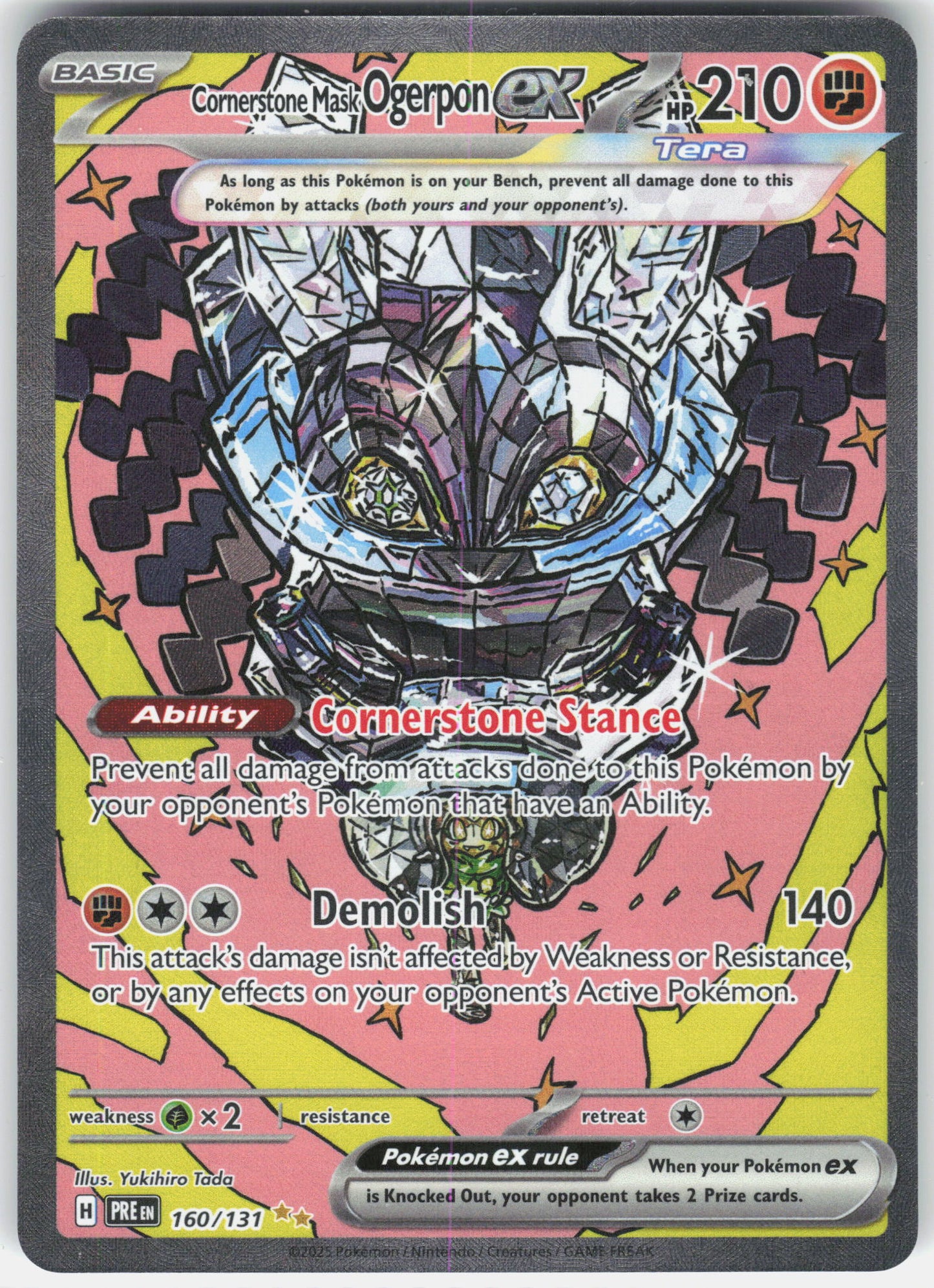 SV: Prismatic Evolutions #160/131 Cornerstone Mask Ogerpon ex