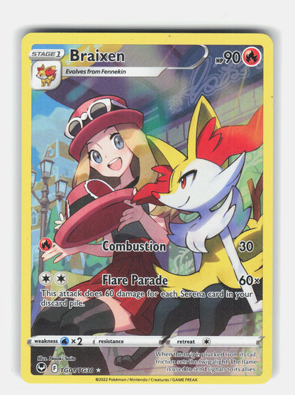 SWSH12: Silver Tempest Trainer Gallery #TG01/TG30 Braixen