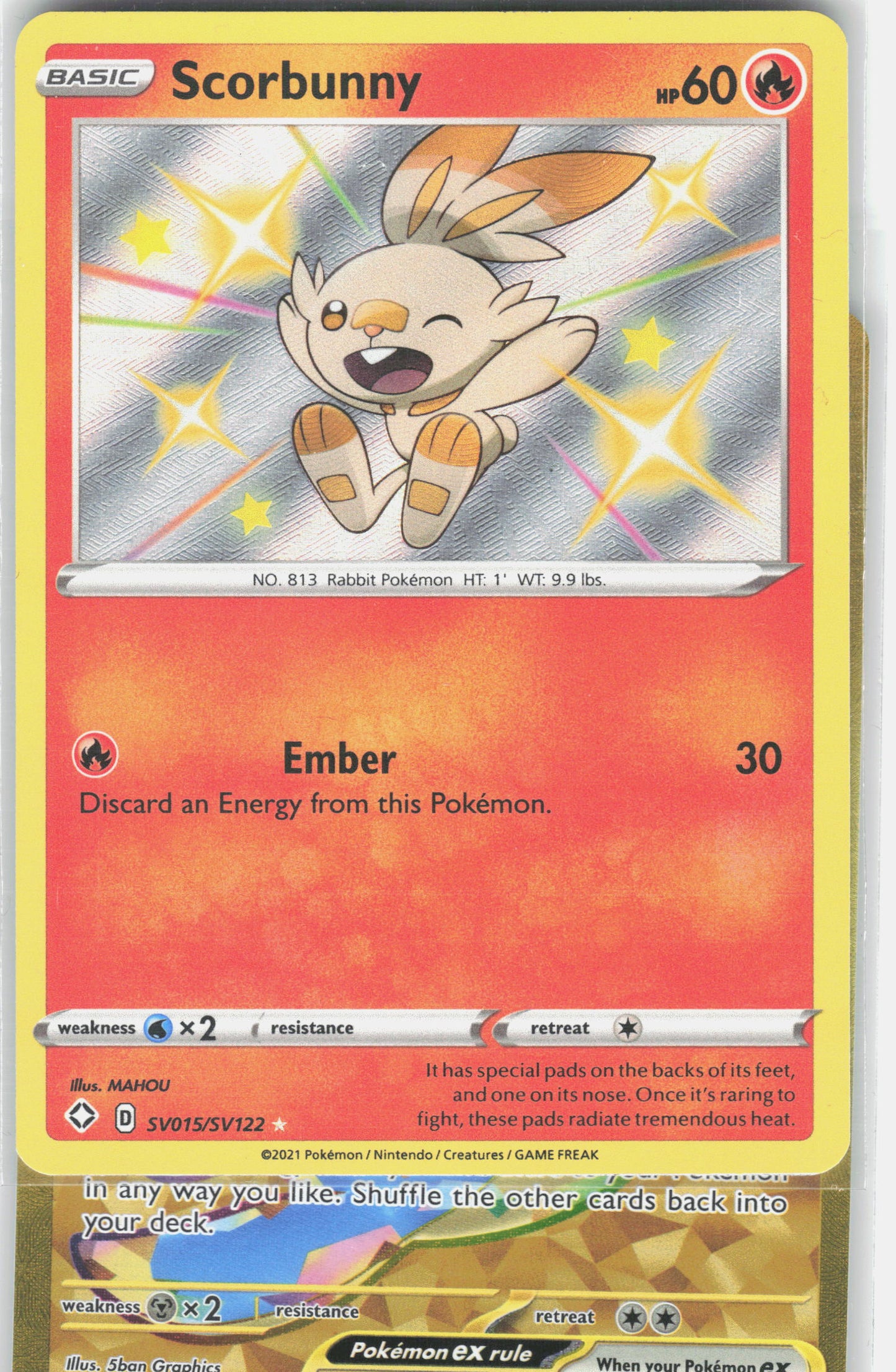 Shining Fates: Shiny Vault #SV015/SV122 Scorbunny