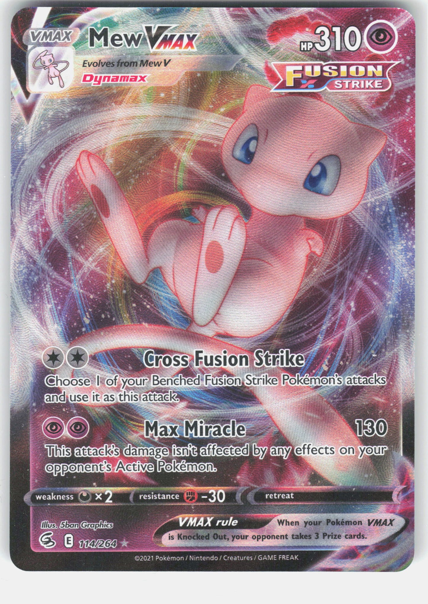 SWSH08: Fusion Strike #114/264 Mew VMAX