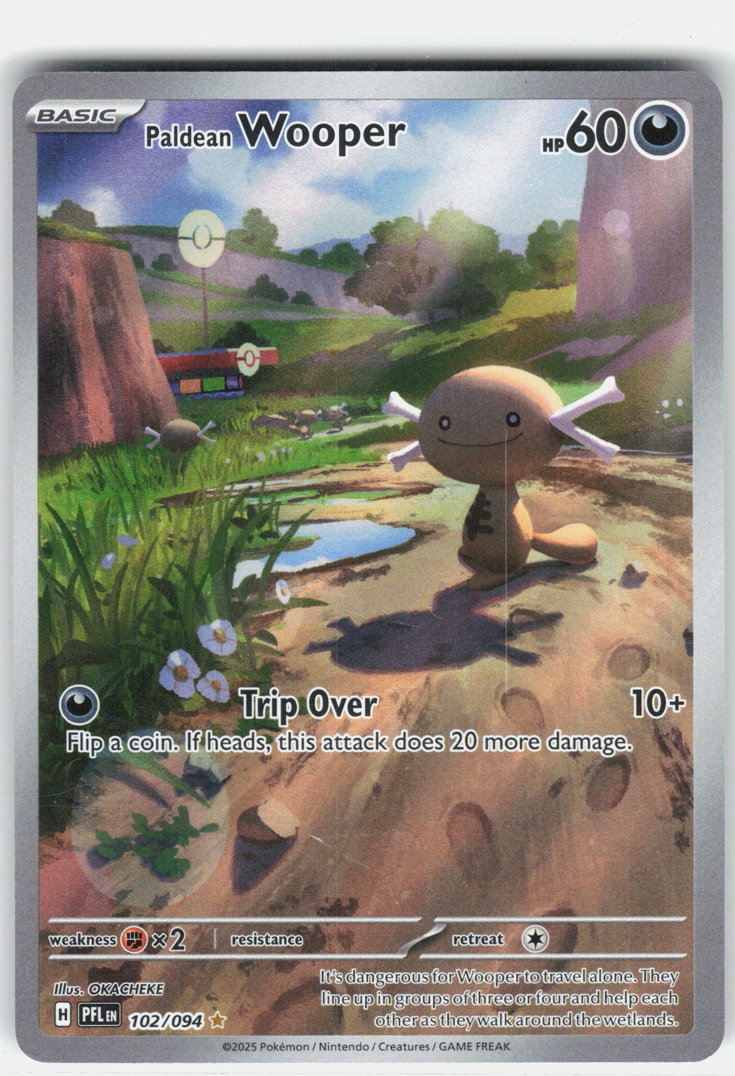 ME02: Phantasmal Flames #102/094 Paldean Wooper