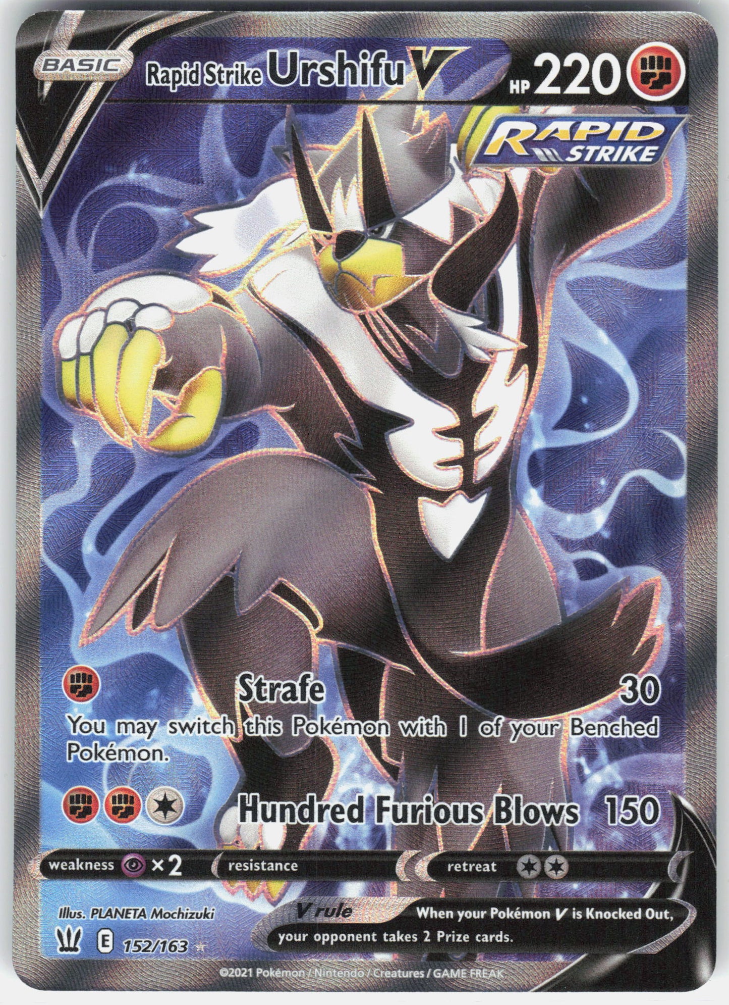 SWSH05: Battle Styles #152/163 Rapid Strike Urshifu V (Full Art)