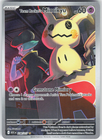 ME: Ascended Heroes #238/217 Team Rocket's Mimikyu