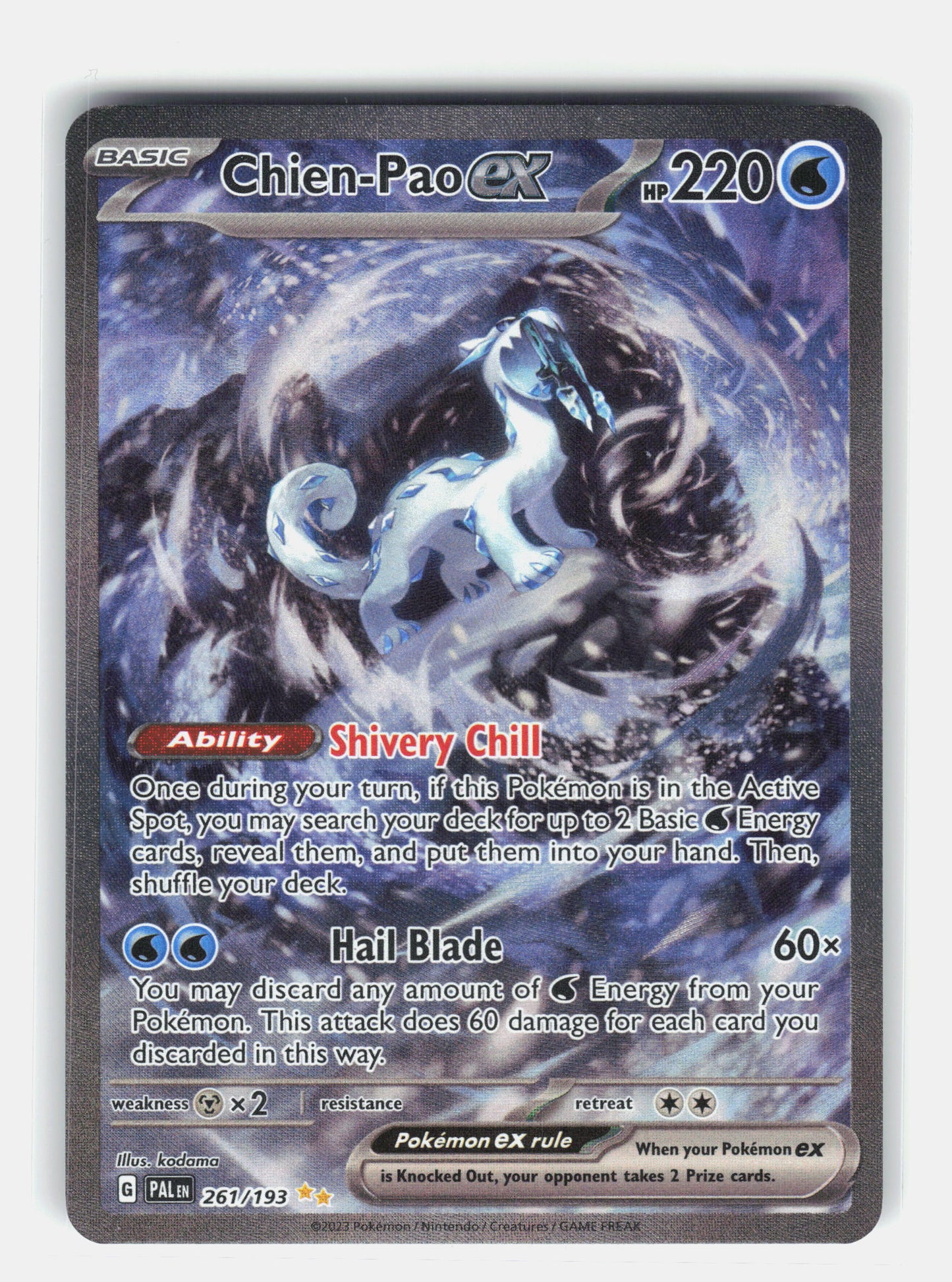 SV02: Paldea Evolved #261/193 Chien-Pao ex