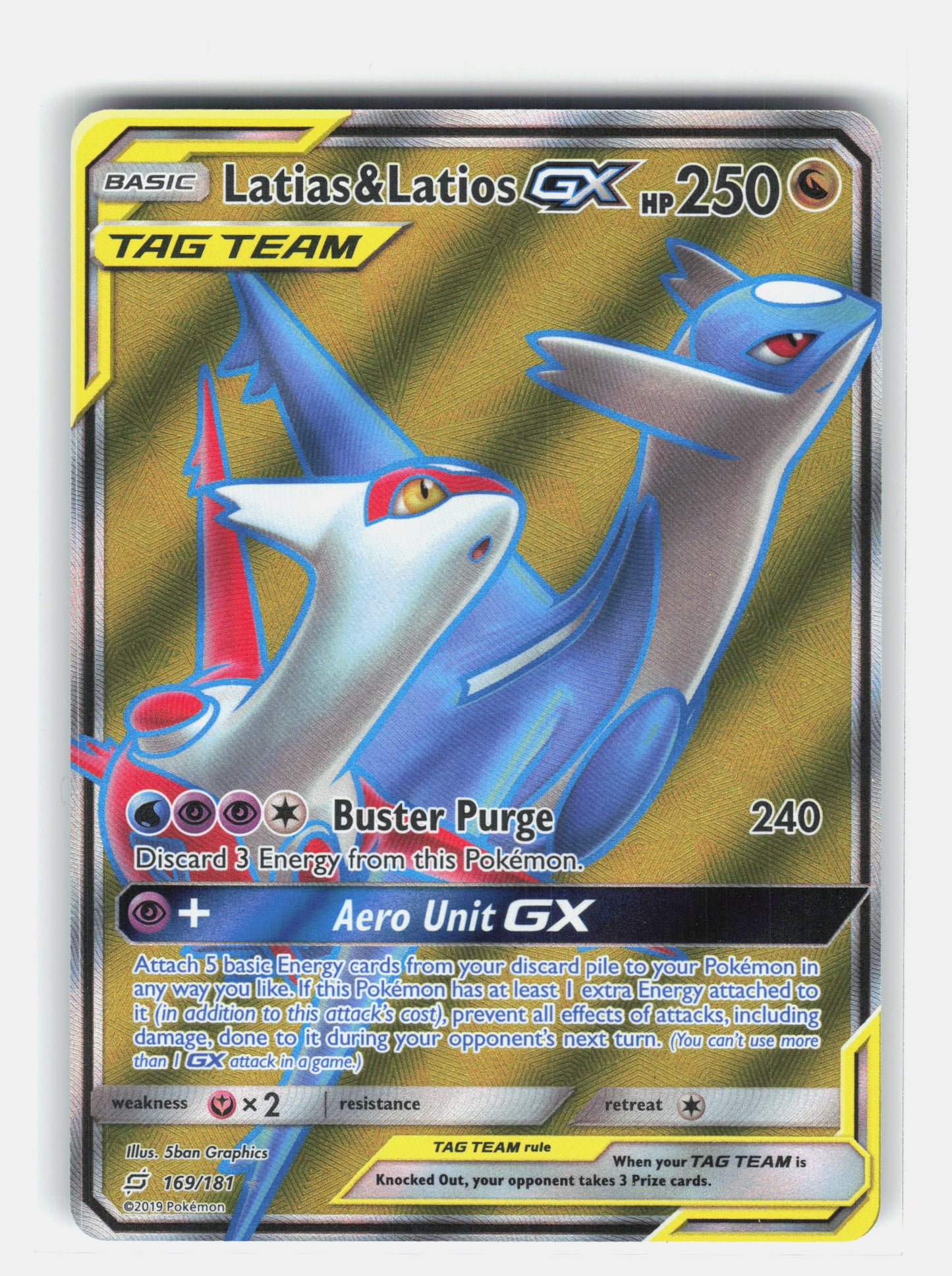 SM - Team Up #169/181 Latias & Latios GX (Full Art)