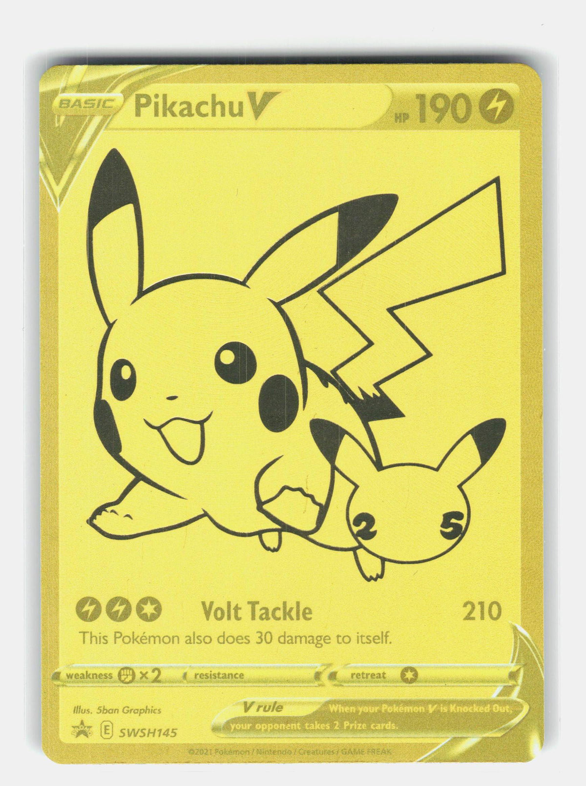 SWSH: Sword & Shield Promo Cards #SWSH145 Pikachu V