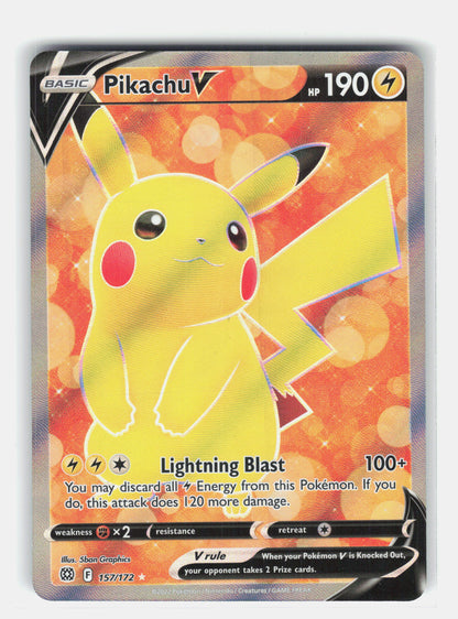 SWSH09: Brilliant Stars #157/172 Pikachu V (Full Art)