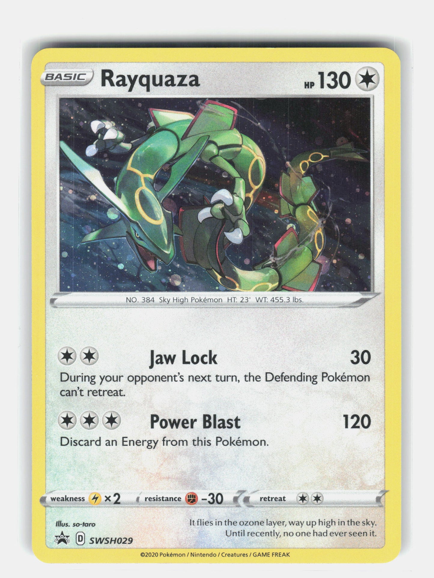 SWSH: Sword & Shield Promo Cards #SWSH029 Rayquaza