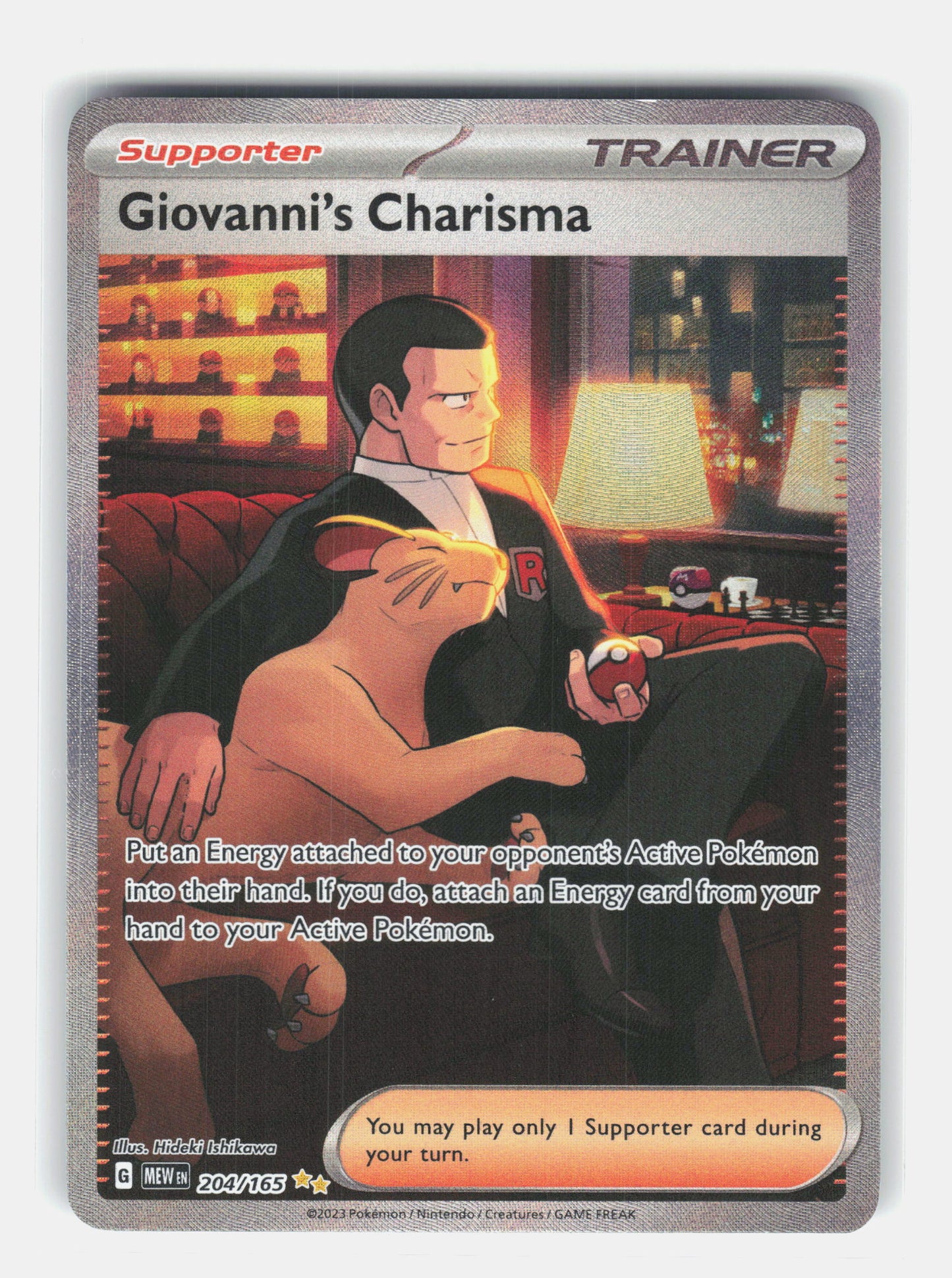 SV: Scarlet & Violet 151 #204/165 Giovanni's Charisma