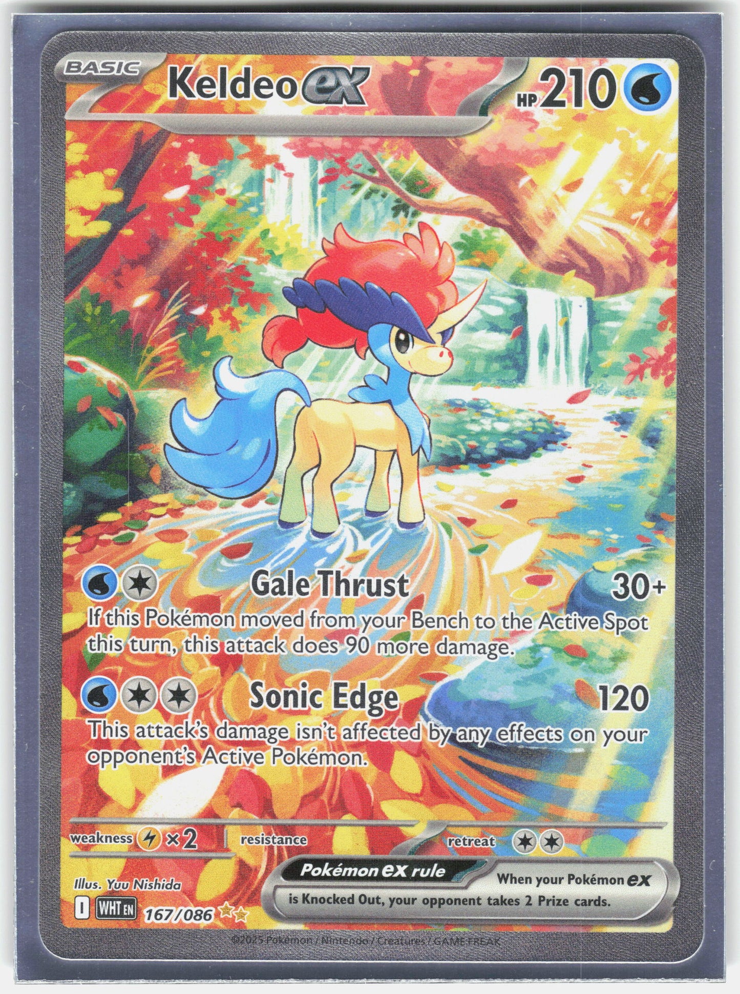 SV: White Flare #167/086 Keldeo ex
