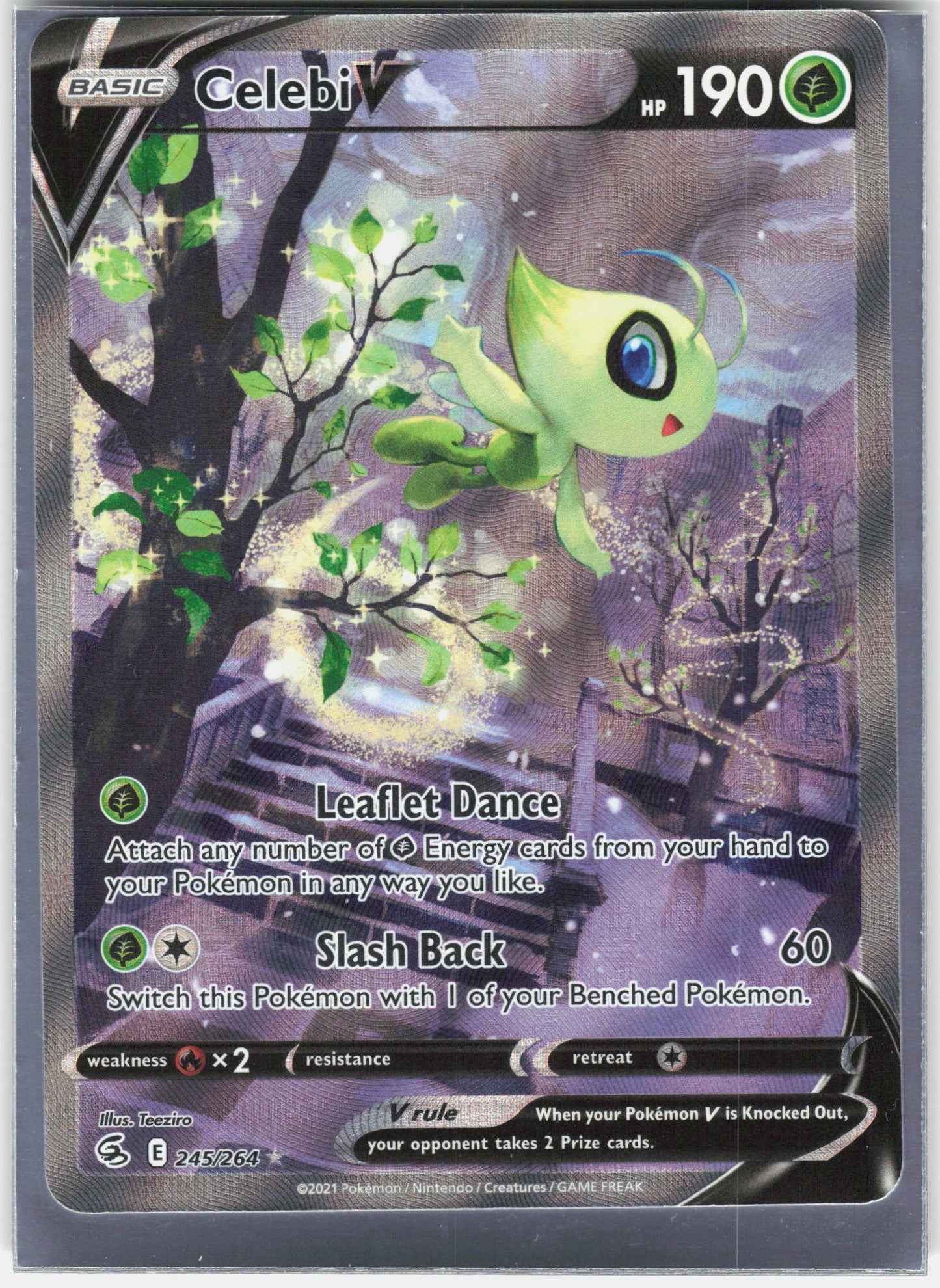 SWSH08: Fusion Strike #245/264 Celebi V (Alternate Full Art)