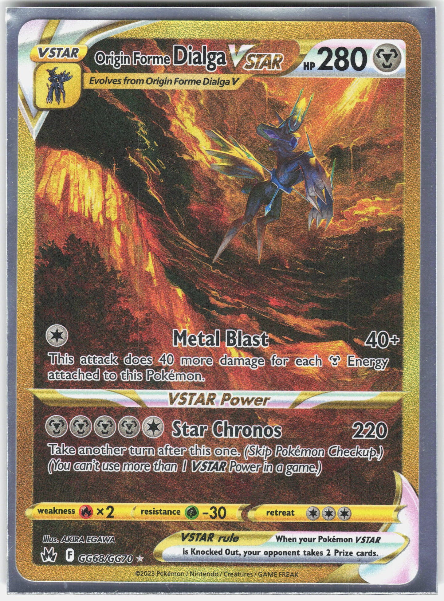 Galarian Gallery #GG68/GG70 Origin Forme Dialga VSTAR