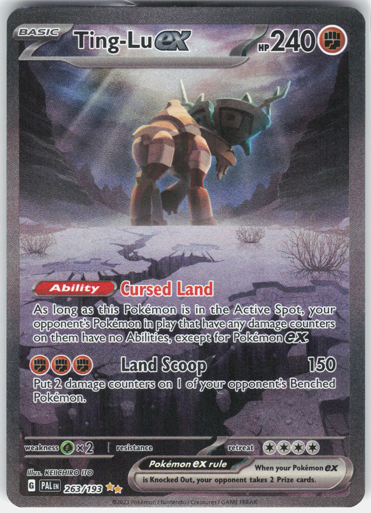 SV02: Paldea Evolved #263/193 Ting-Lu ex