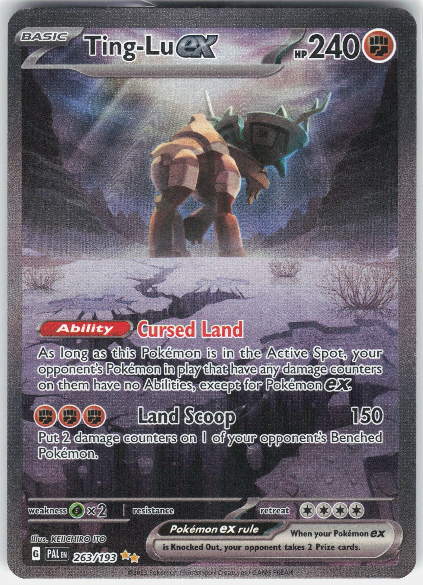 SV02: Paldea Evolved #263/193 Ting-Lu ex