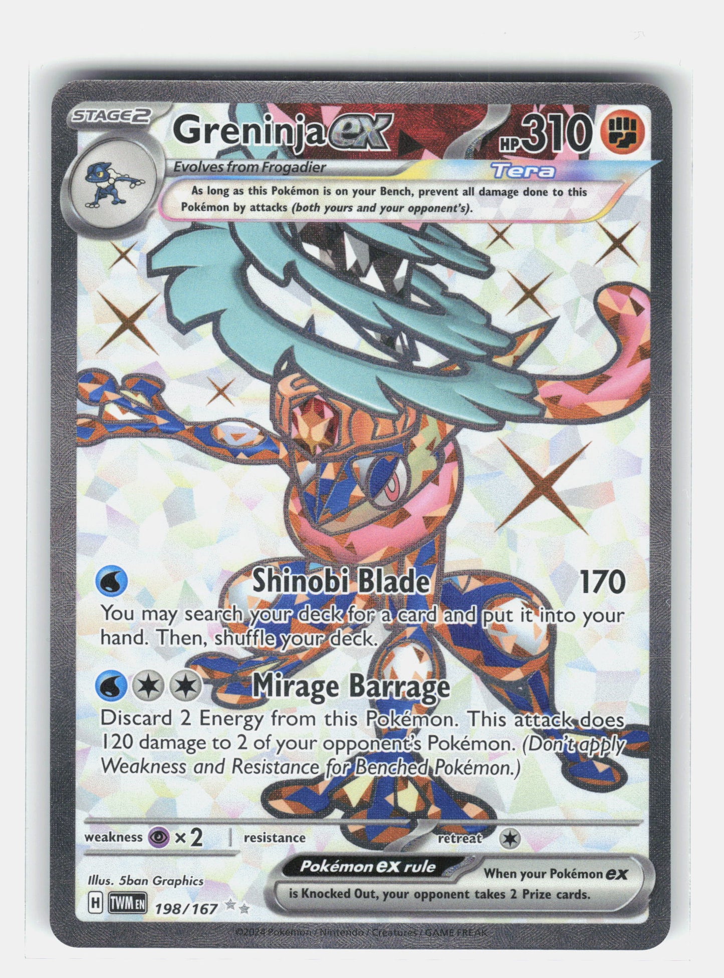 SV06: Twilight Masquerade #198/167 Greninja ex
