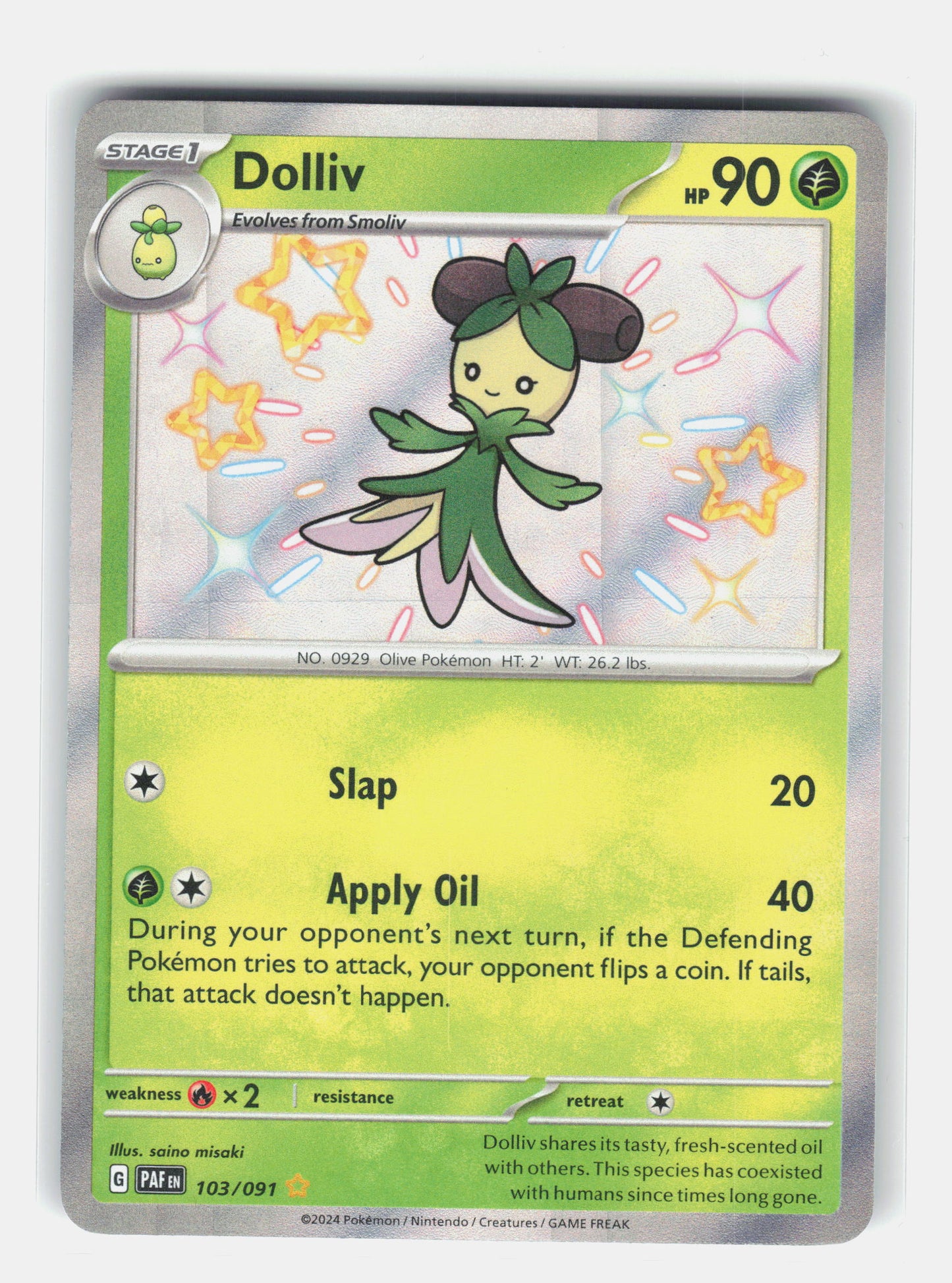 SV: Paldean Fates #103/091 Dolliv