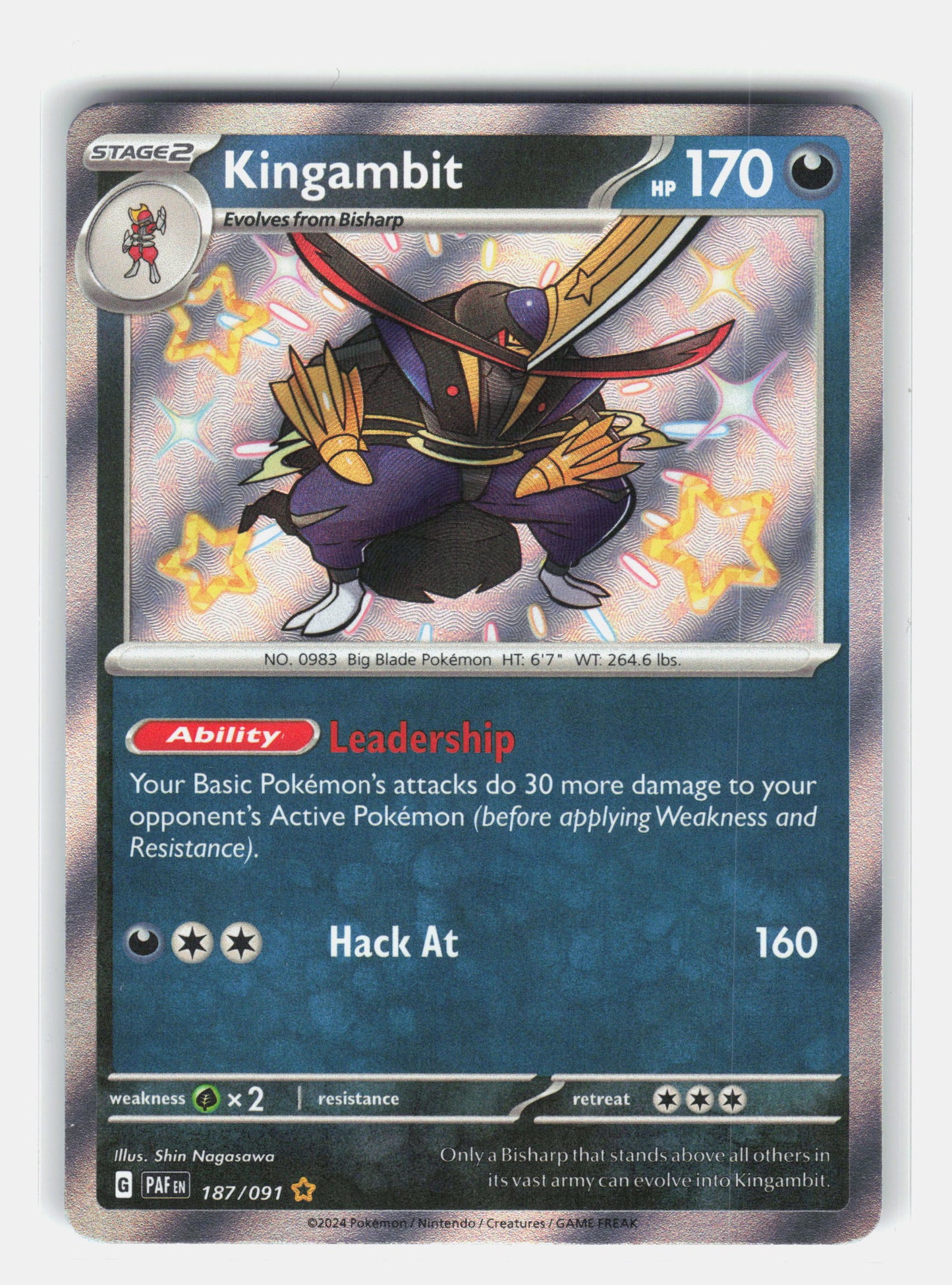 SV: Paldean Fates #187/091 Kingambit