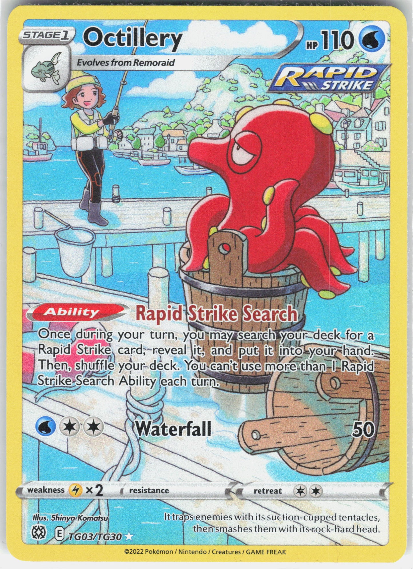 SWSH09: Brilliant Stars Trainer Gallery #TG03/TG30 Octillery