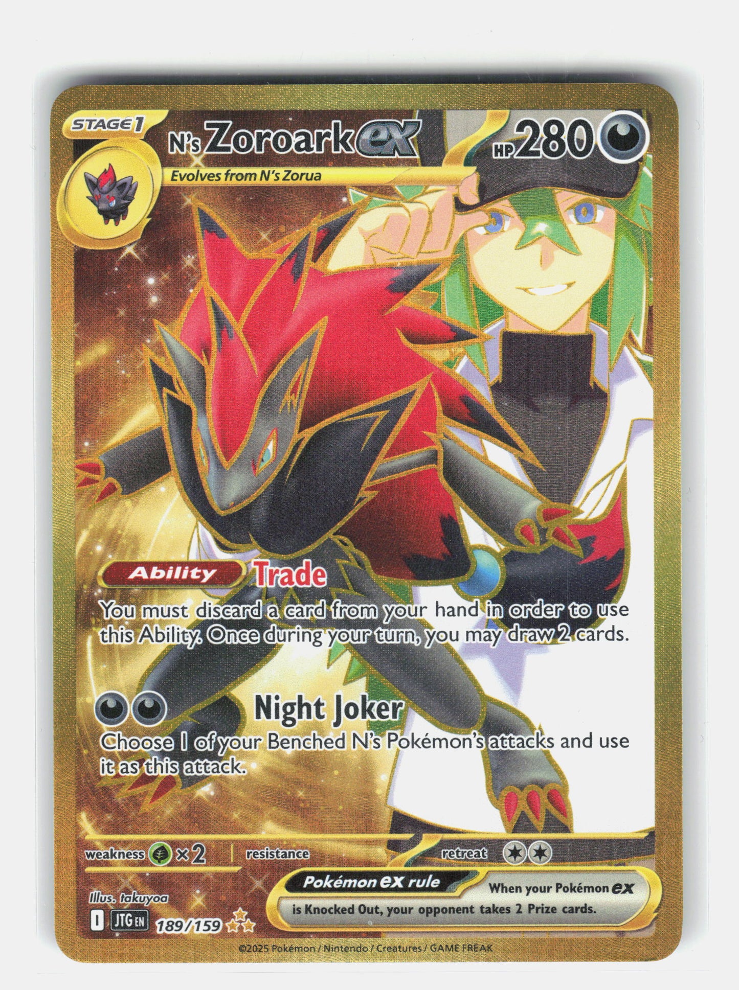 SV09: Journey Together #189/159 N's Zoroark ex