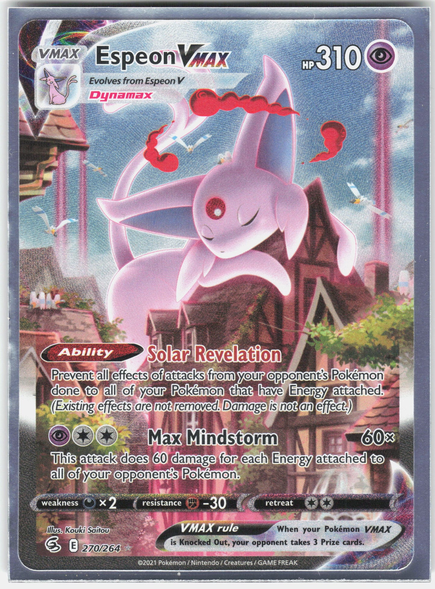 SWSH08: Fusion Strike #270/264 Espeon VMAX (Alternate Art Secret)
