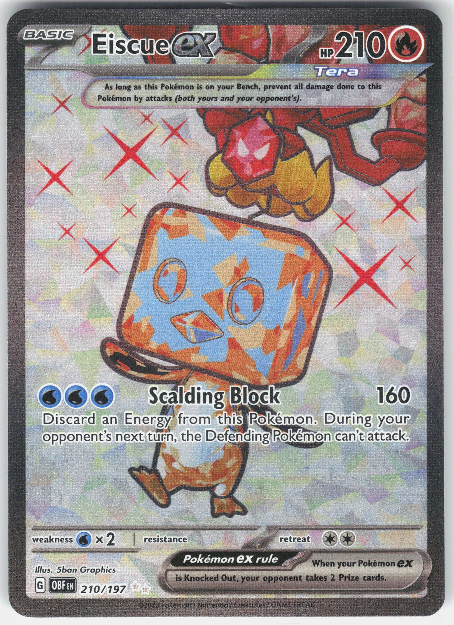 SV03: Obsidian Flames #210/197 Eiscue ex