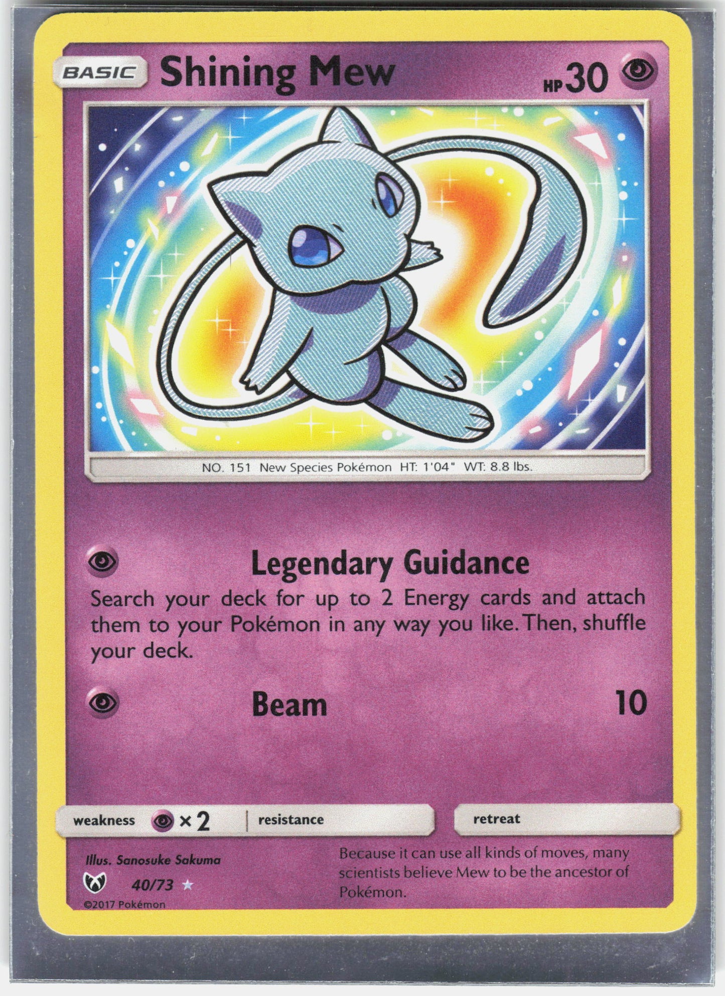 Shining Legends #40/73 Shining Mew